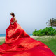 Flying dress photoshoot