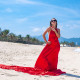 Flying dress photoshoot